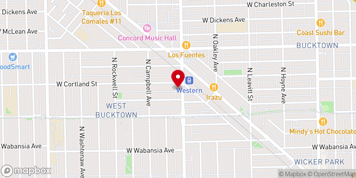 Map showing location of Epic Church - Chicago - Seventh-day Adventist Church