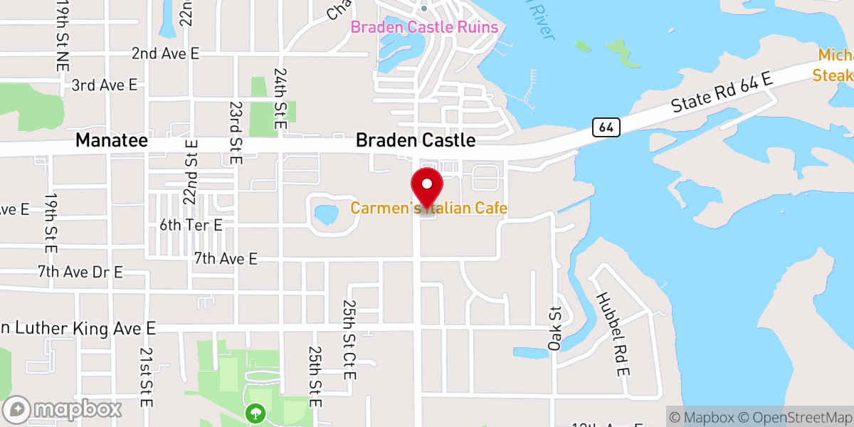 Map showing location of Community Outreach