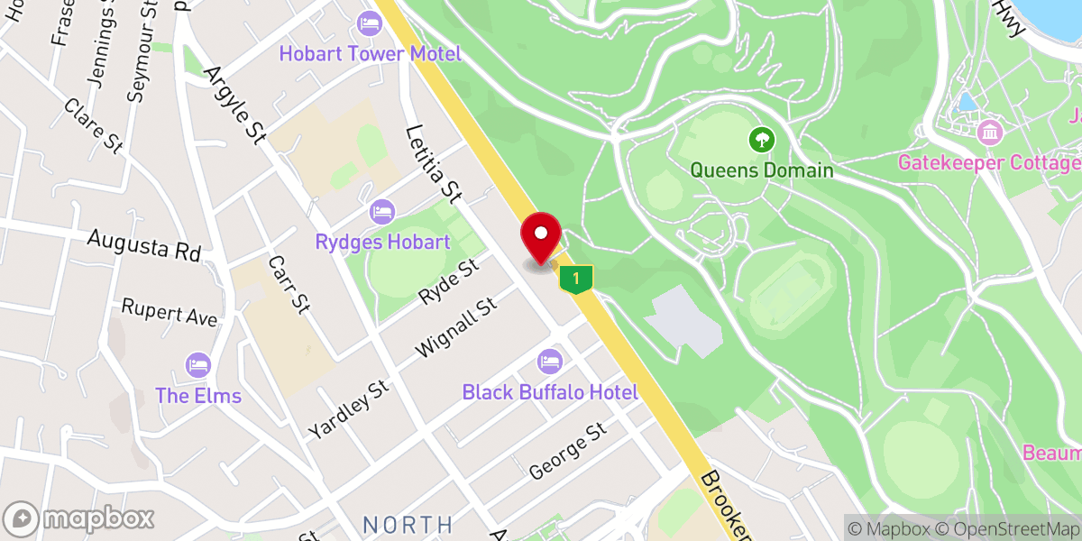 Map showing location of Kingdomcity Hobart