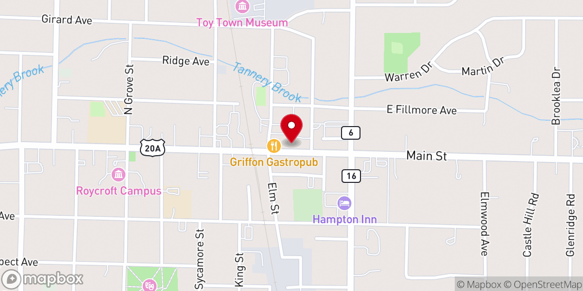 Map showing location of I61 Church