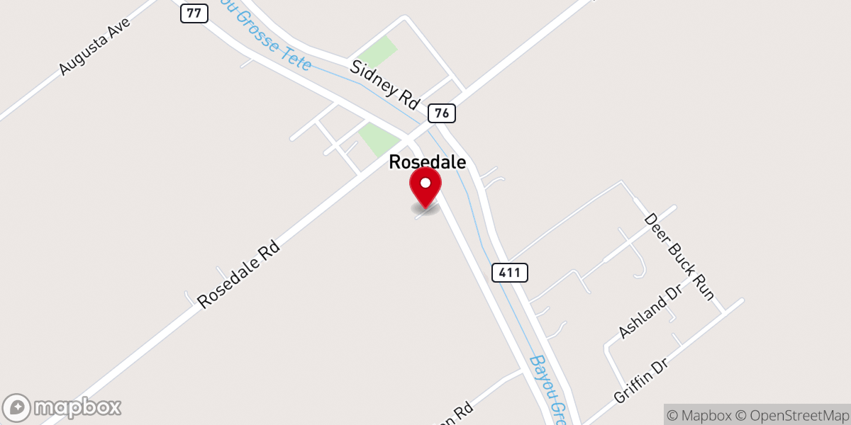 Map showing location of Hartzell Methodist Church