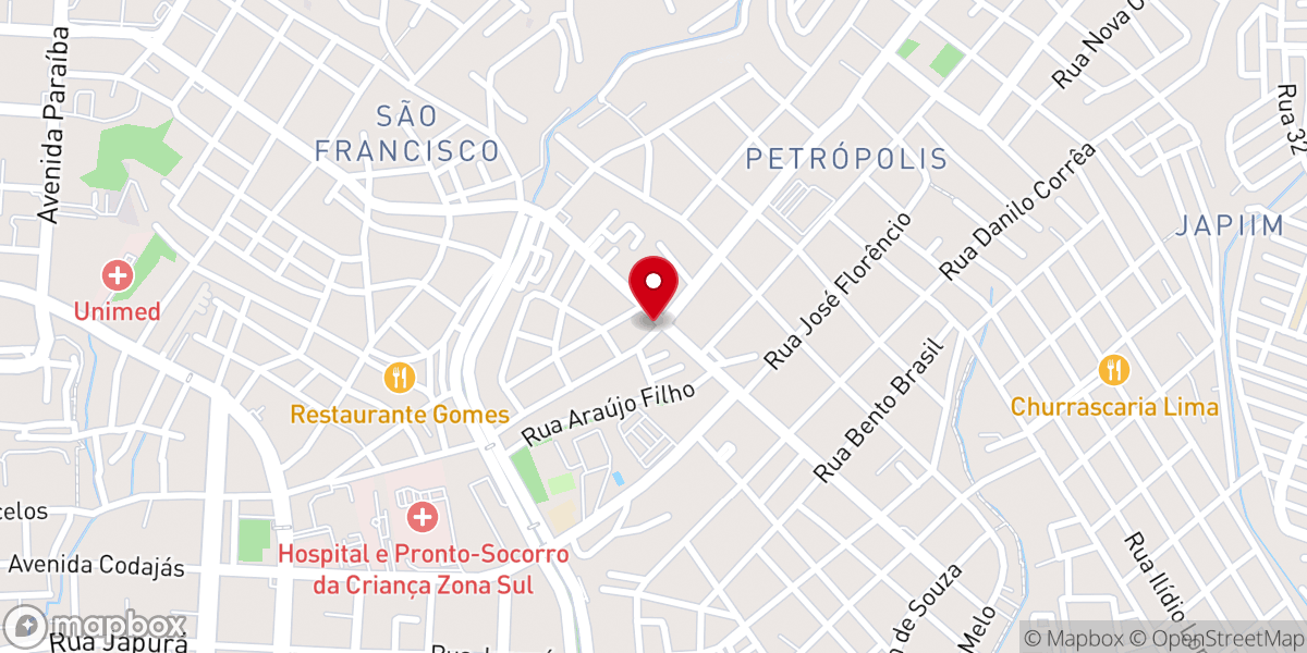 Map showing location of Igreja Pentecostal Deus Eterno