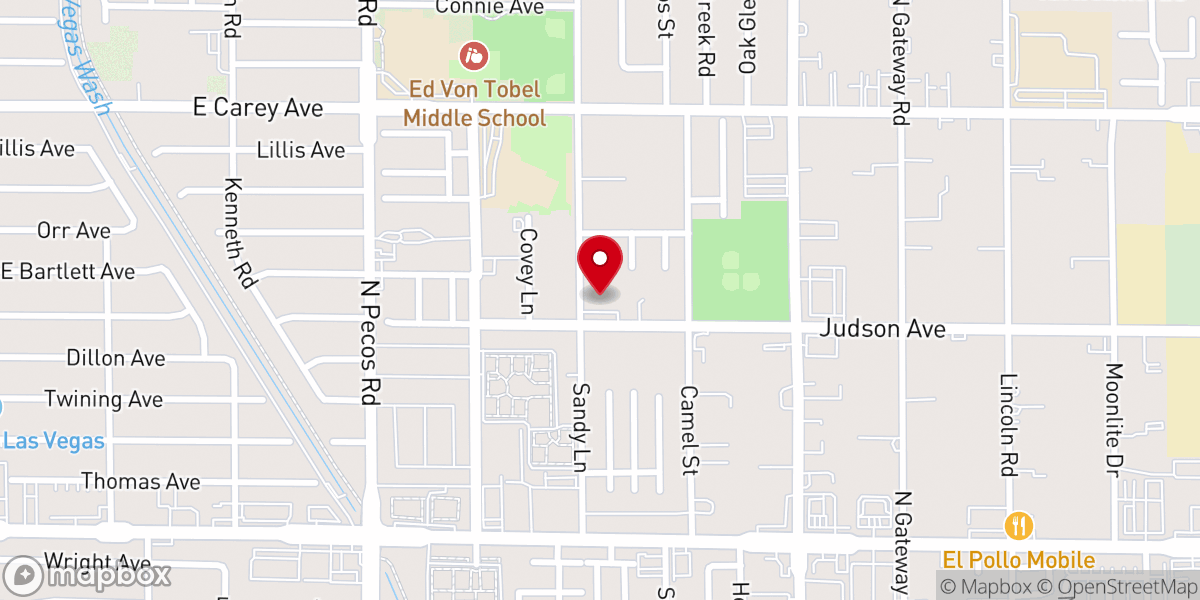 Map showing location of Bible Baptist Church