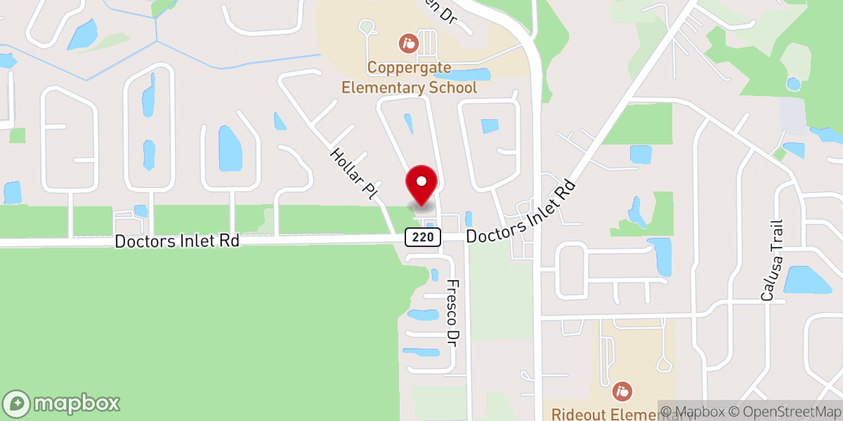 Map showing location of Iglesia de Dios Pentecostal M I, Orange Park