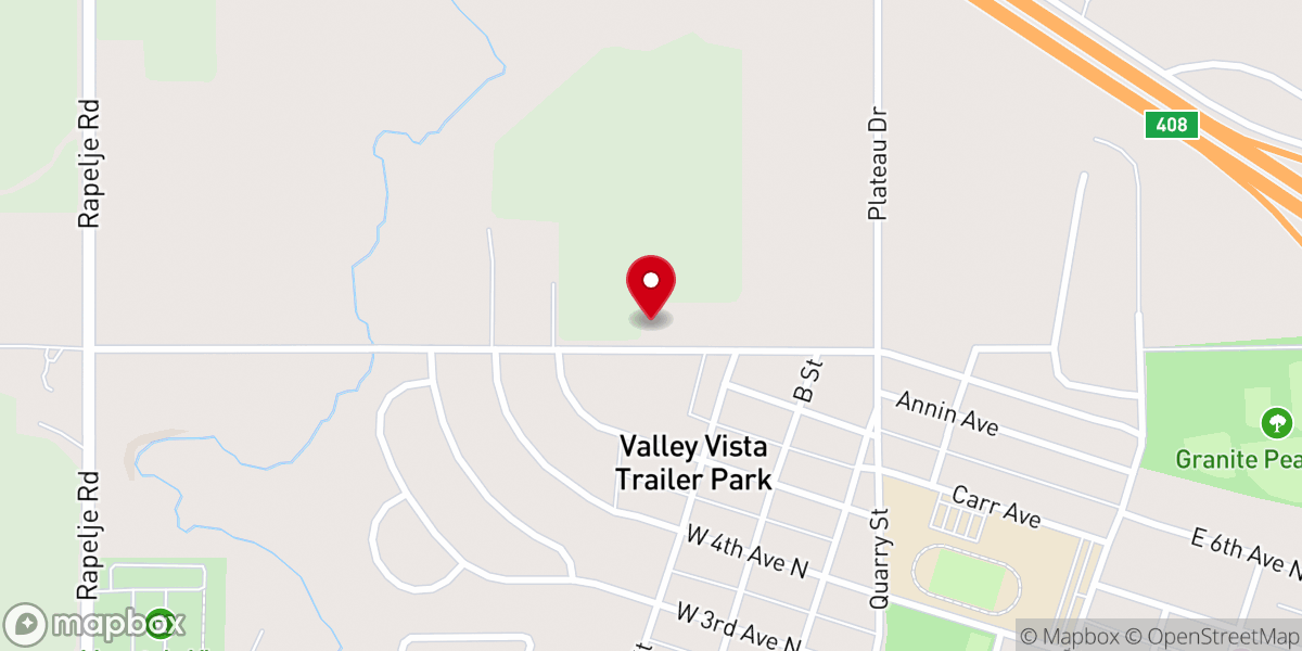 Map showing location of Beartooth Bible Church