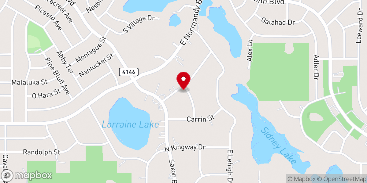 Map showing location of Shekinah Glory Ministries A/G