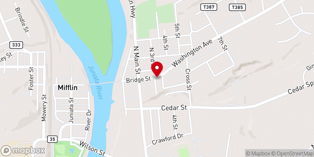 Map showing location of Dial A Prayer