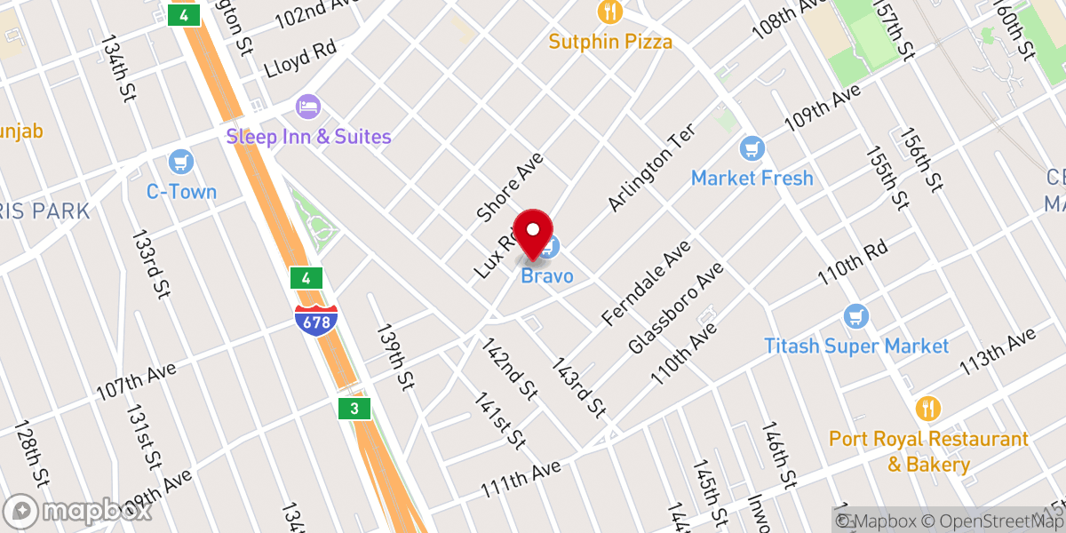 Map showing location of Lakewood Church for all People