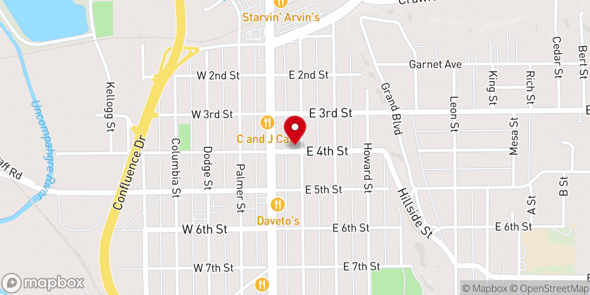 Map showing location of Presbyterian Church of Delta