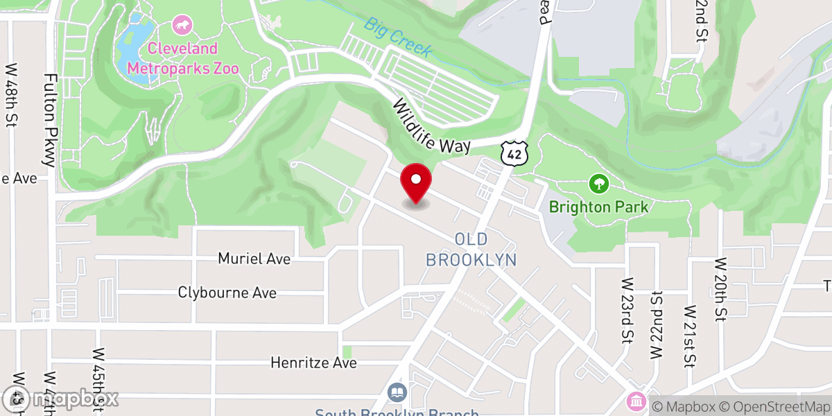 Map showing location of Light Mission Pentecostal Church of Cleveland