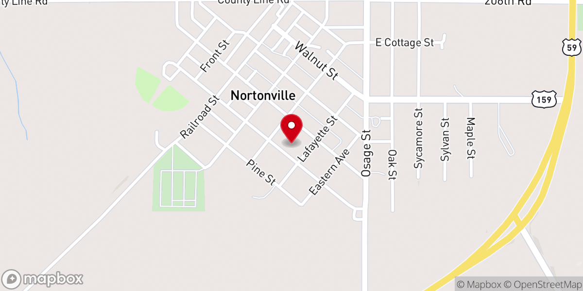 Map showing location of St Matthews Lutheran Church