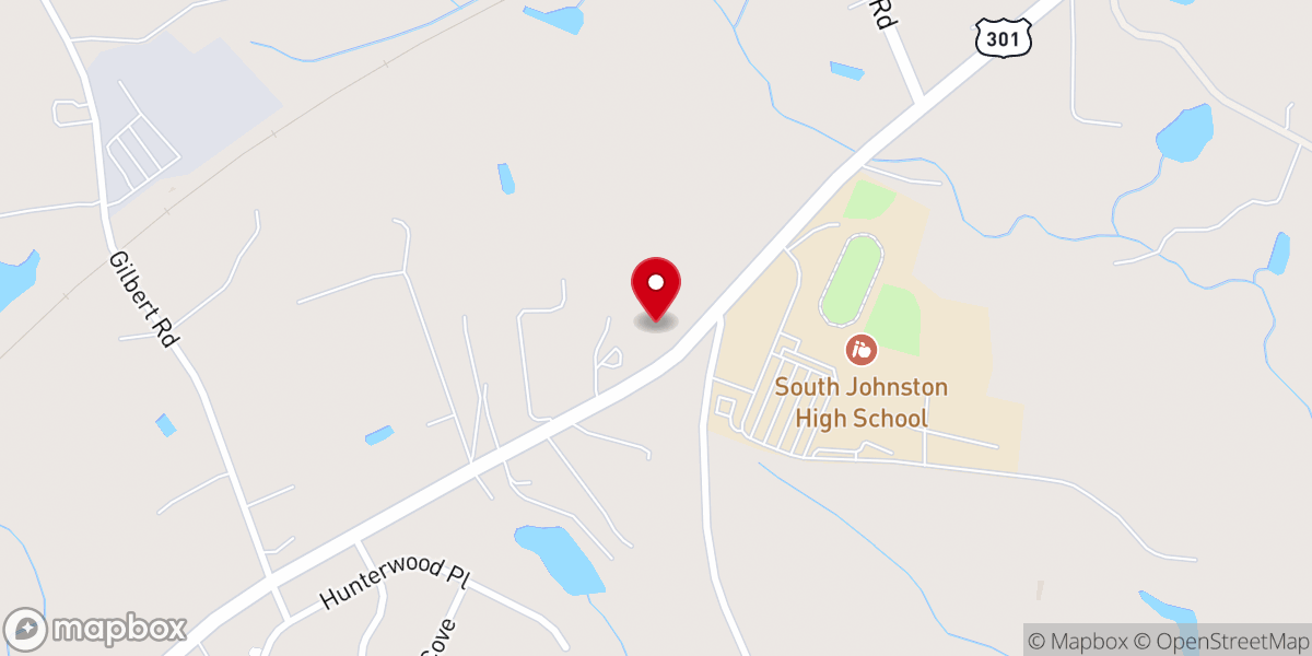 Map showing location of Hannah Creek Church