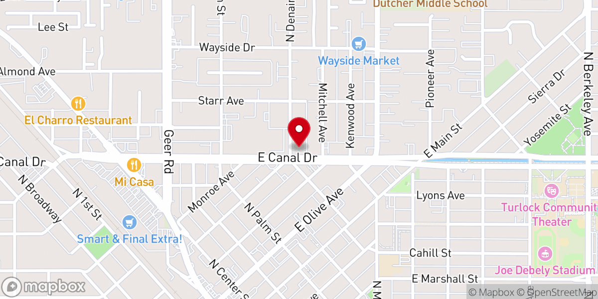 Map showing location of Fellowship Bible Chapel