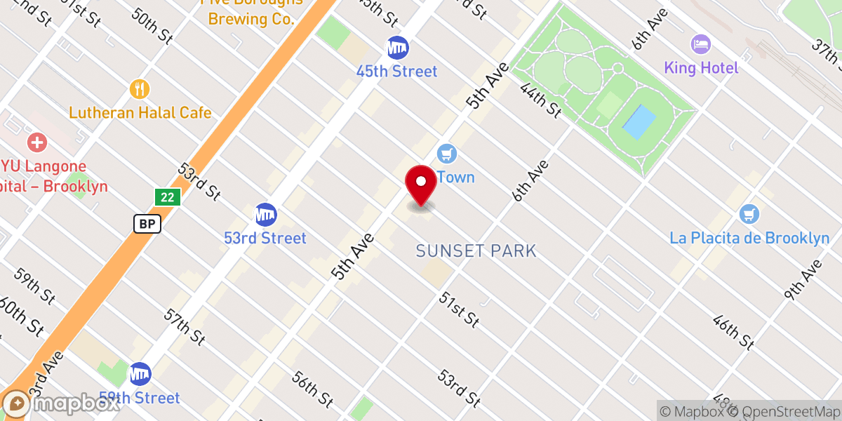 Map showing location of Lutheran Family Health Centers