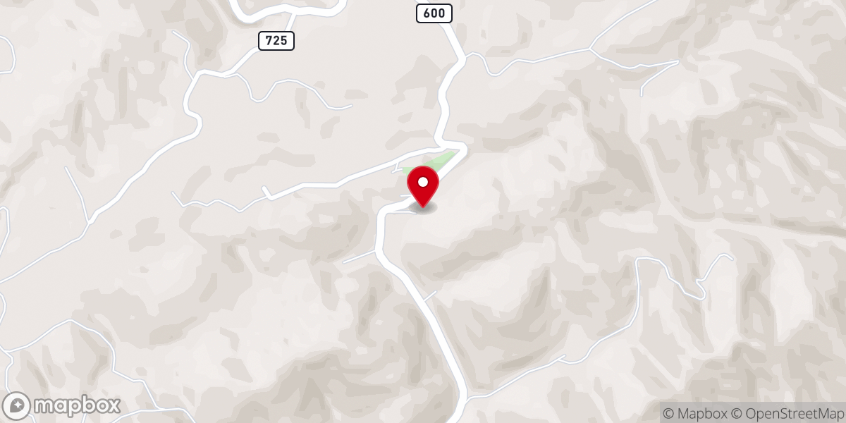 Map showing location of Ivy Ridge Chapel