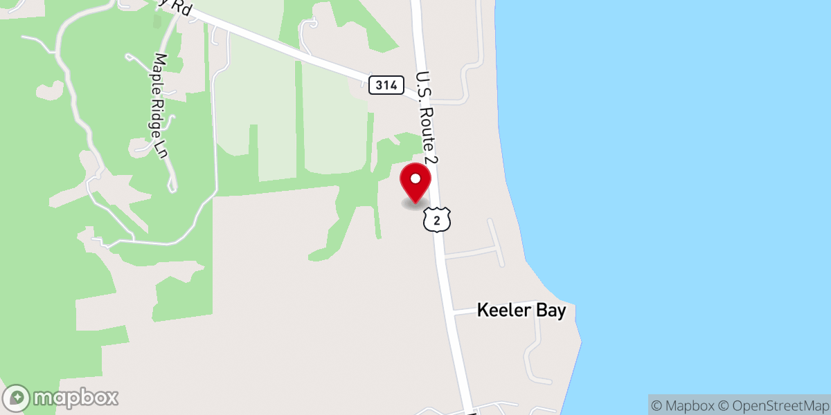 Map showing location of Saint Rose of Lima Church