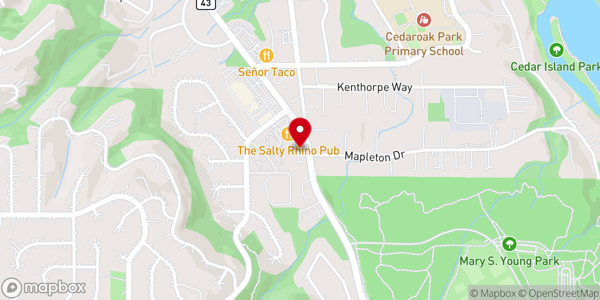Map showing location of West Linn Liquor Store