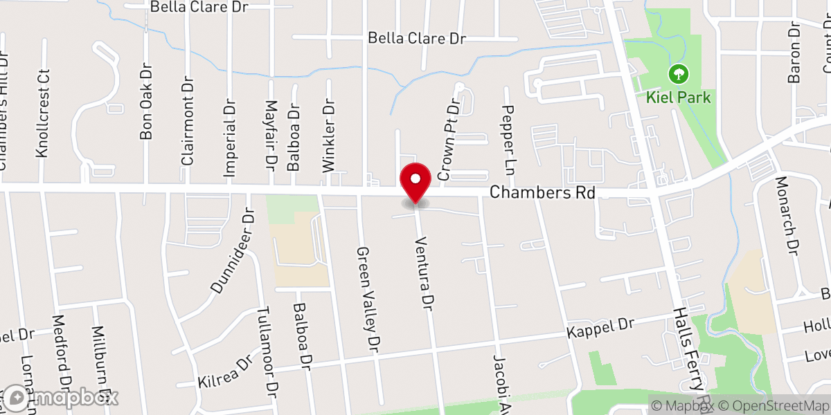 Map showing location of Restoration Temple Church of God in Christ