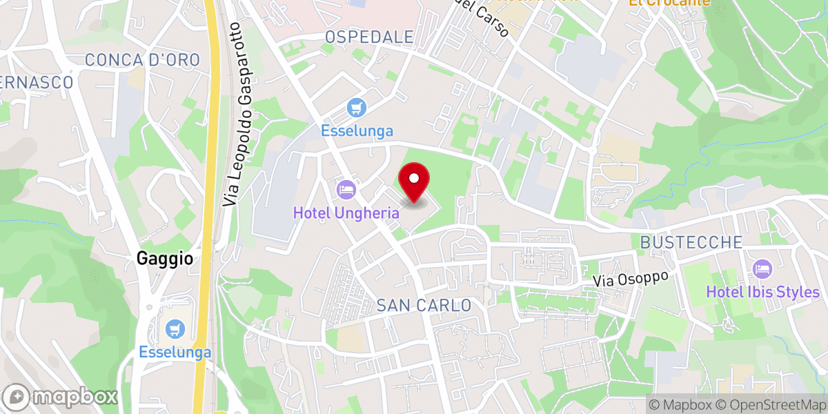 Map showing location of Chiesa di S. Francesco, dei Frati Cappuccini