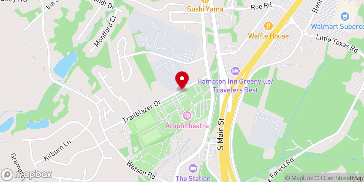 Map showing location of Trailblazer Park