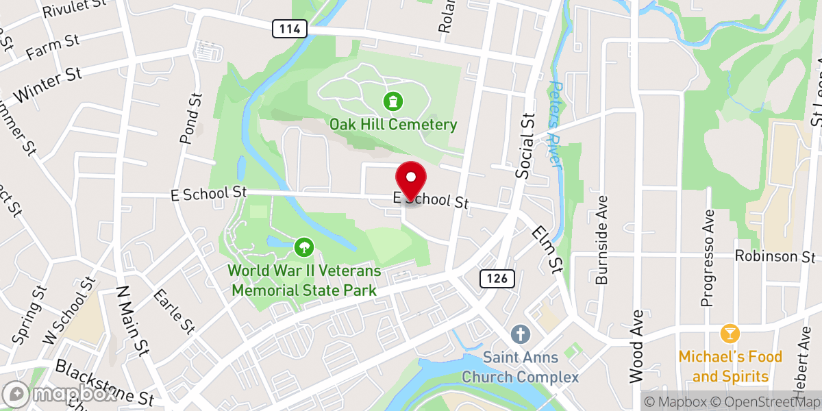 Map showing location of St. John the Baptist Romanian Orthodox Church