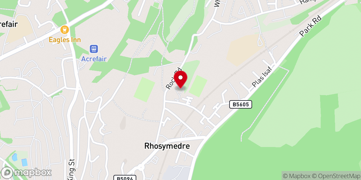 Map showing location of St John's Church