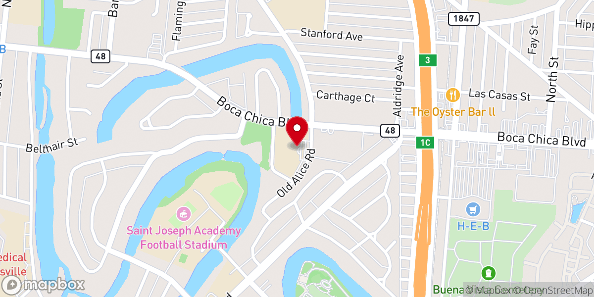 Map showing location of First Baptist Church