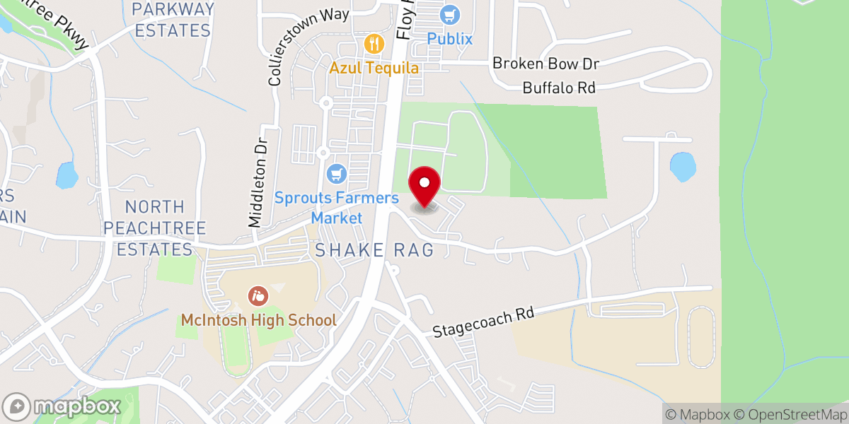 Map showing location of Carriage Lane Presbyterian Church PCA