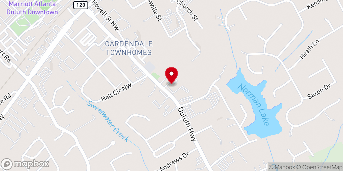 Map showing location of Zion Korean United Methodist Church