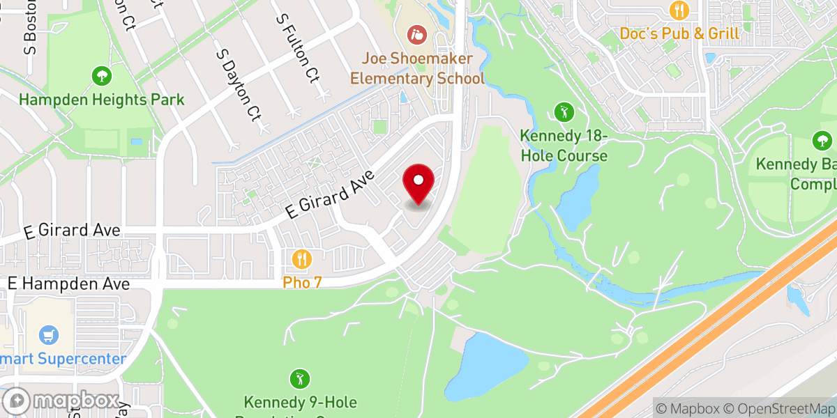 Map showing location of LIFEGATE Denver | Church