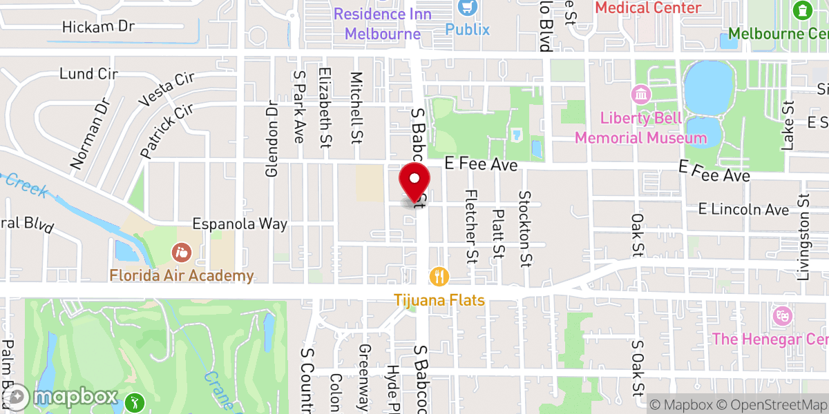 Map showing location of Holy Trinity Thrift Shop