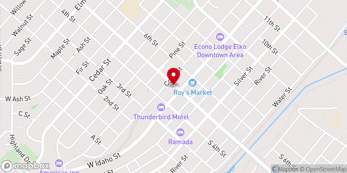 Map showing location of Cornerstone Baptist Church