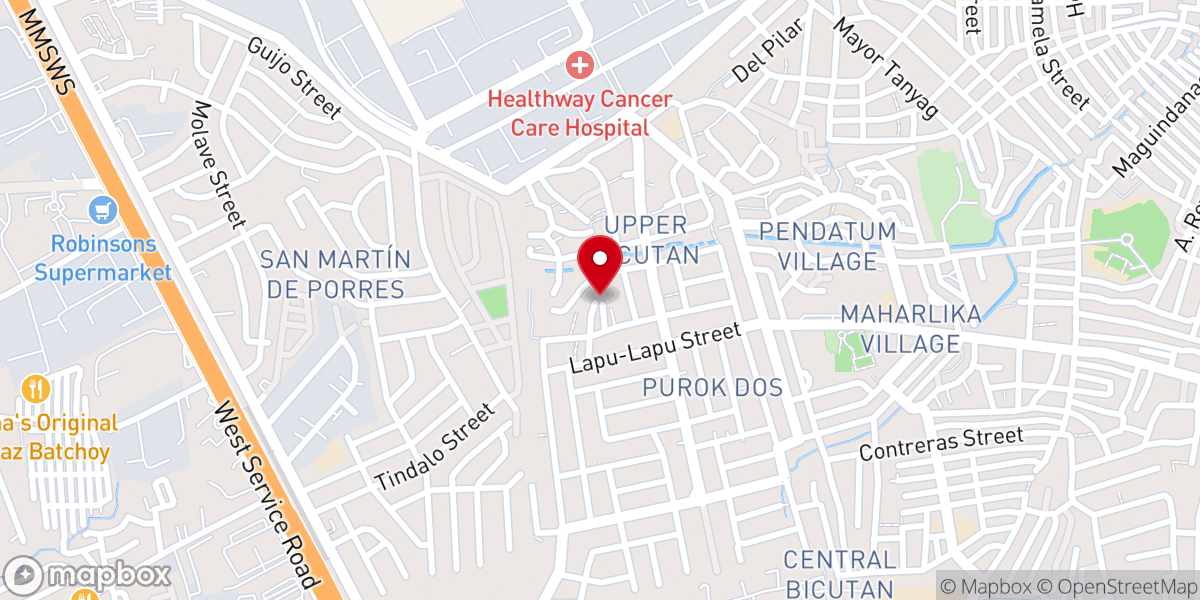 Map showing location of St. Joseph Parish