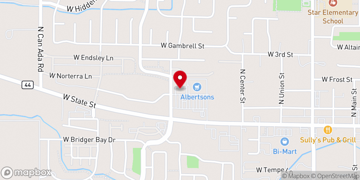 Map showing location of Freedom Church Meridian