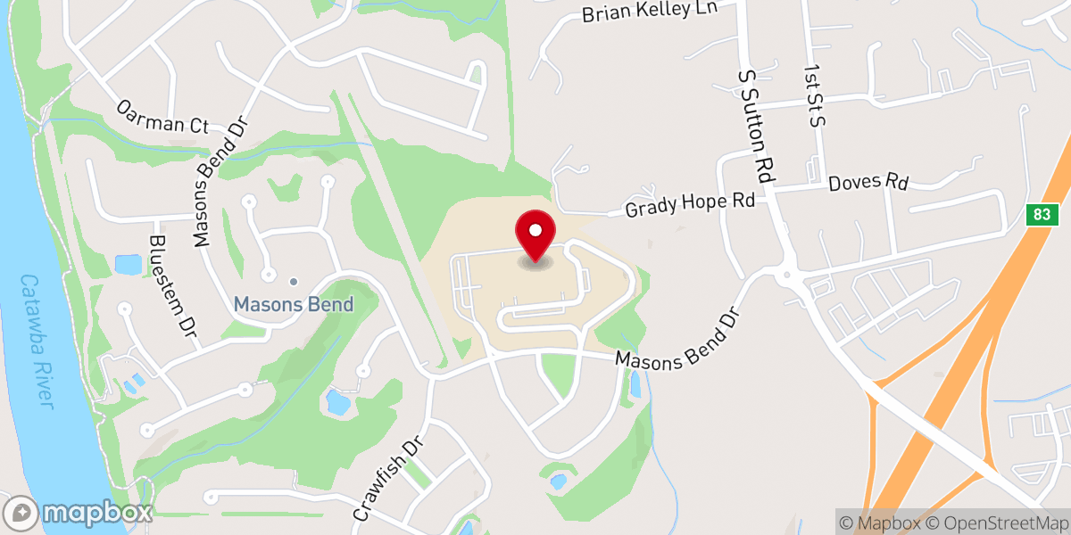 Map showing location of Mill Town Church