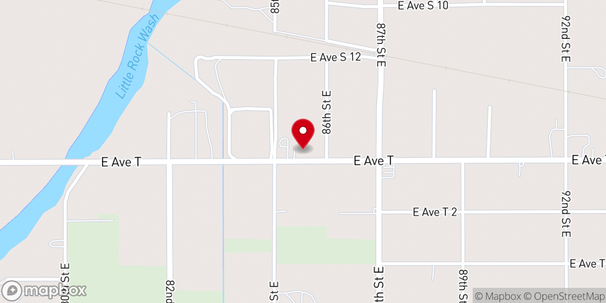 Map showing location of Cornerstone Church-Littlerock