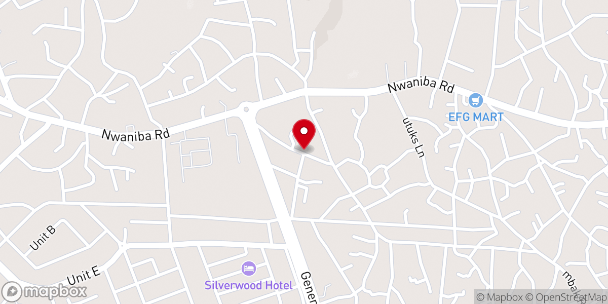 Map showing location of Winners Chapel Udo Idiong Street