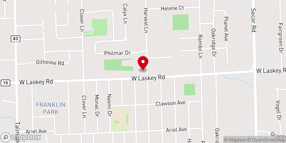 Map showing location of Community House Church