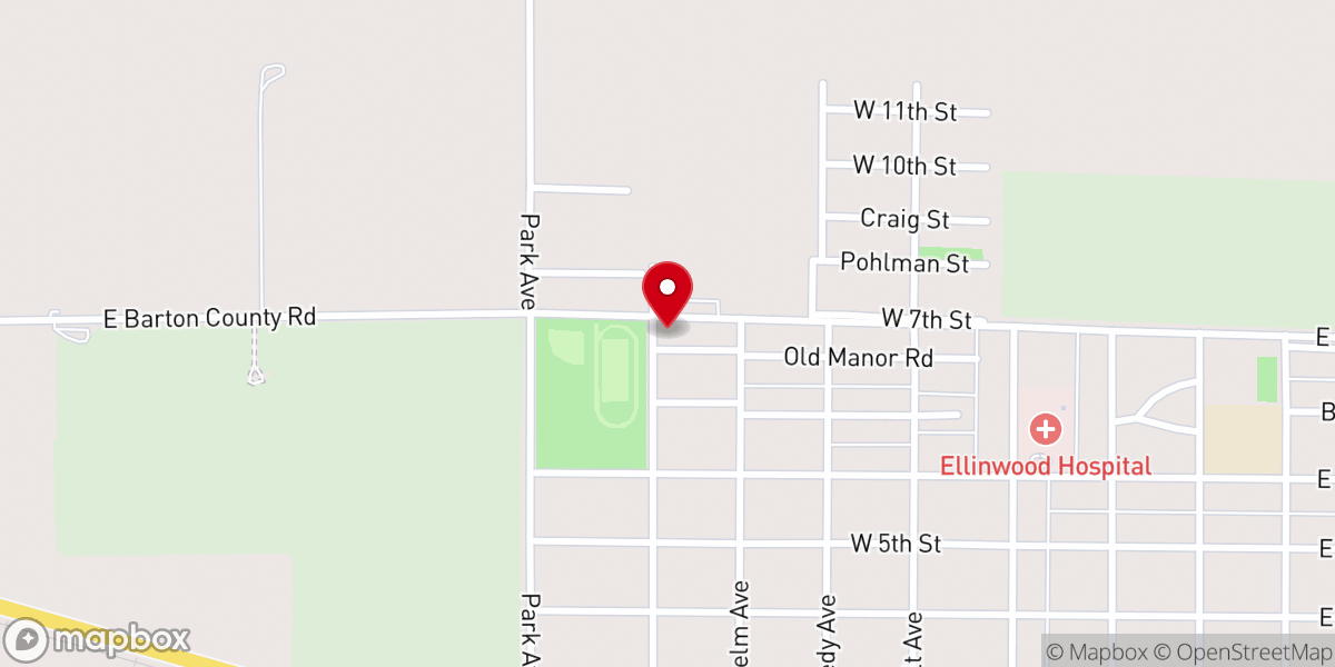 Map showing location of Immanuel UCC Parsonage