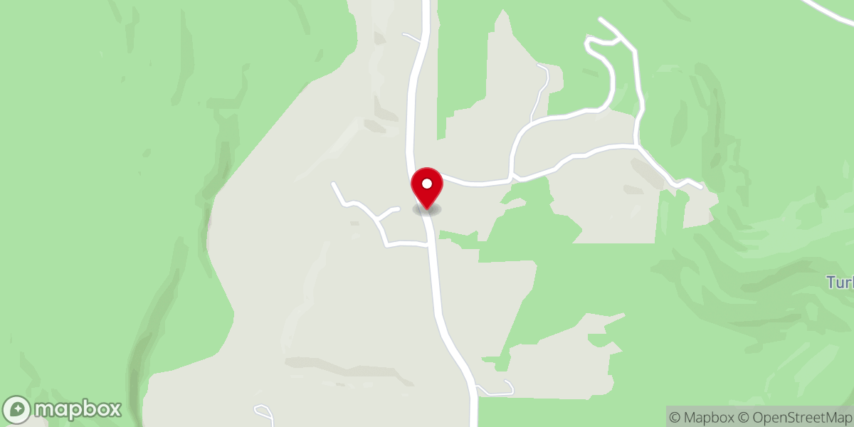 Map showing location of Rock Creek Church