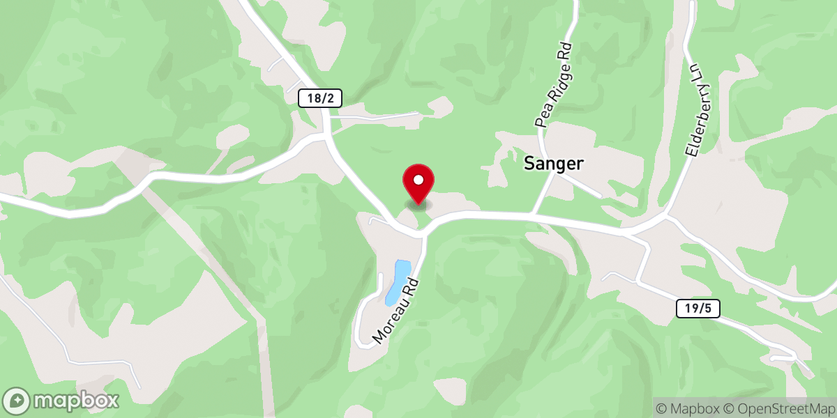 Map showing location of Gentry Church