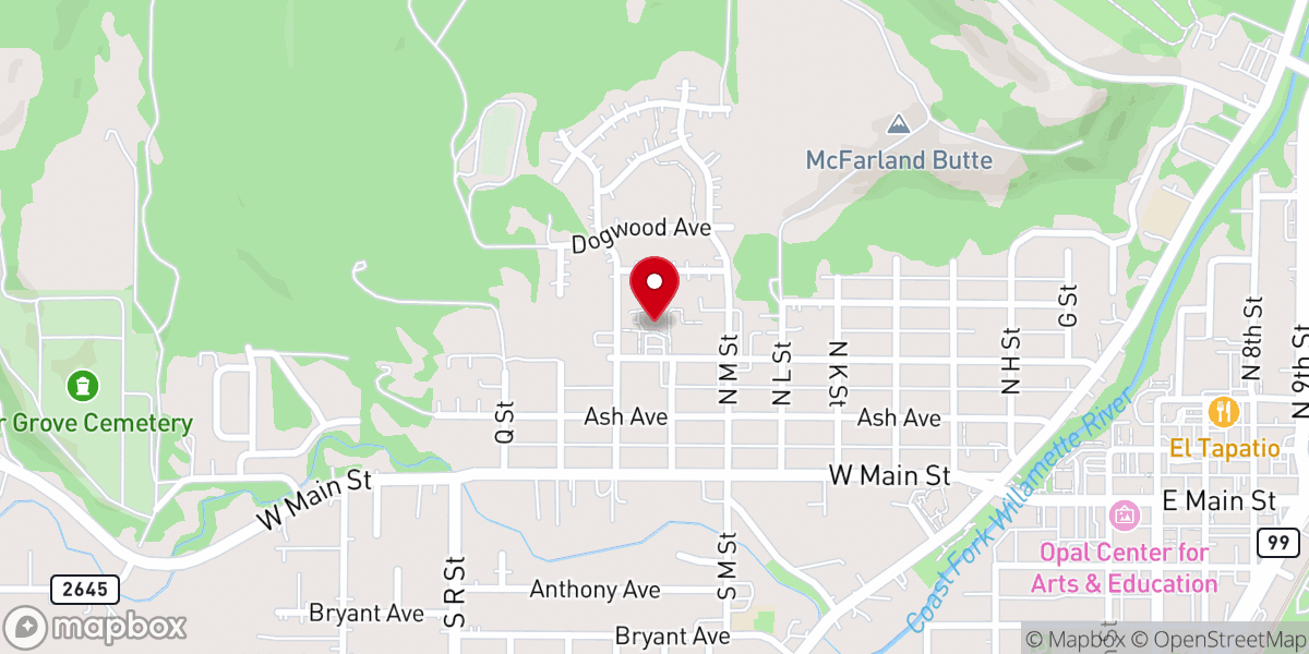 Map showing location of Community Sharing Program