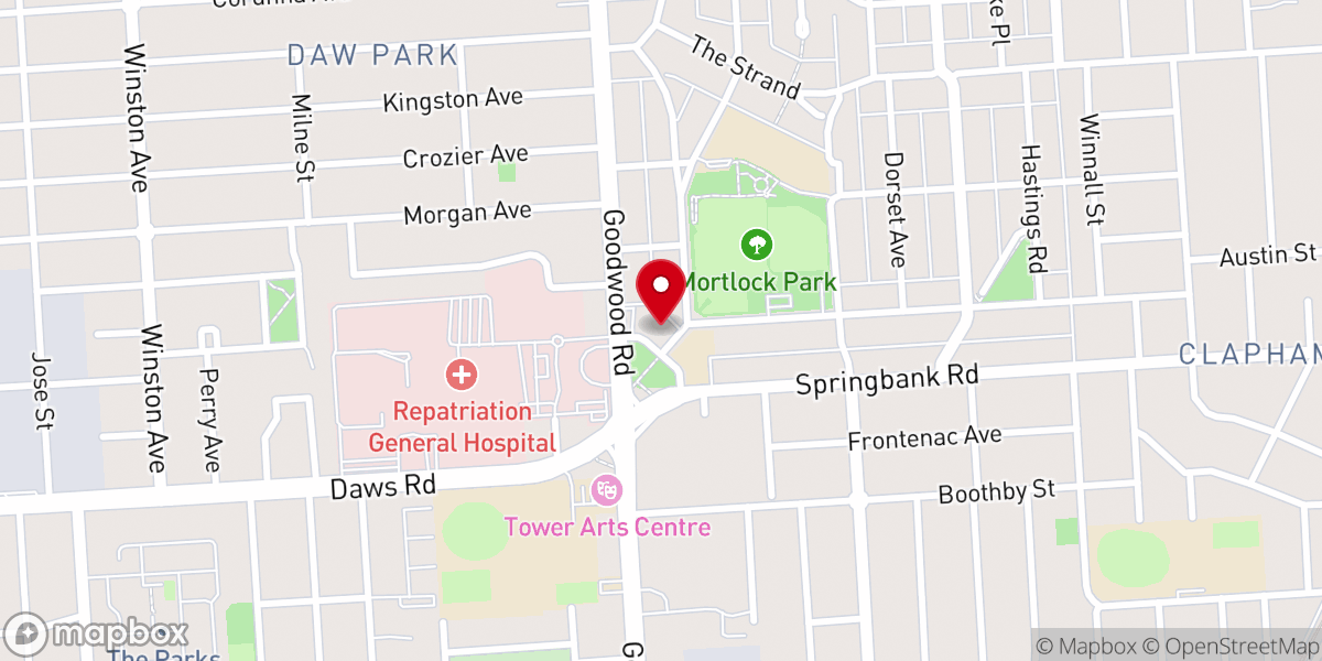 Map showing location of Saint Therese's Catholic Church