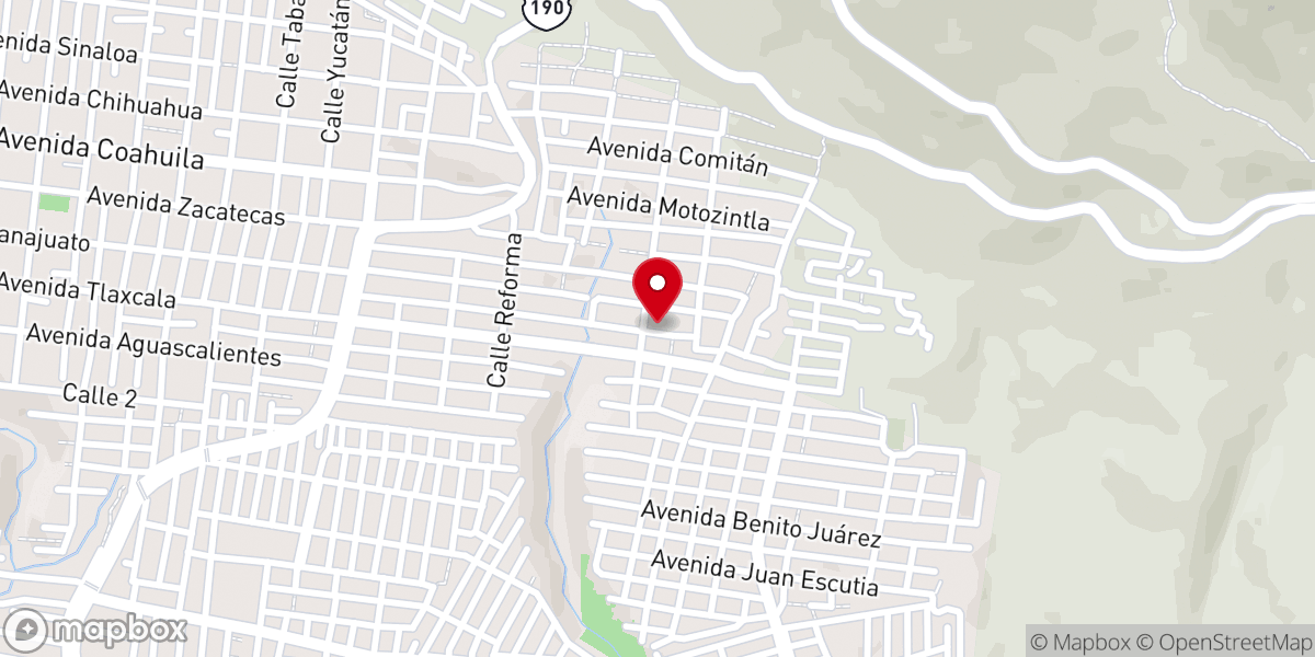 Map showing location of Iglesia Biblica Bautista Fundamental Independiente de Tuxtla Gutierrez, Chiapas