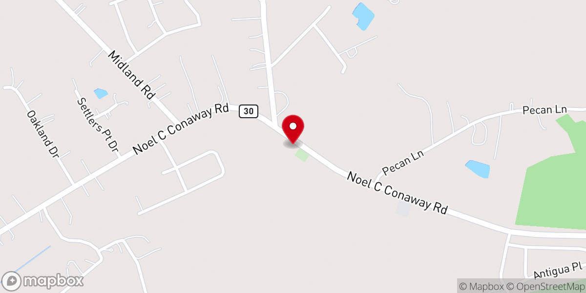 Map showing location of The Venue at Miller Chapel