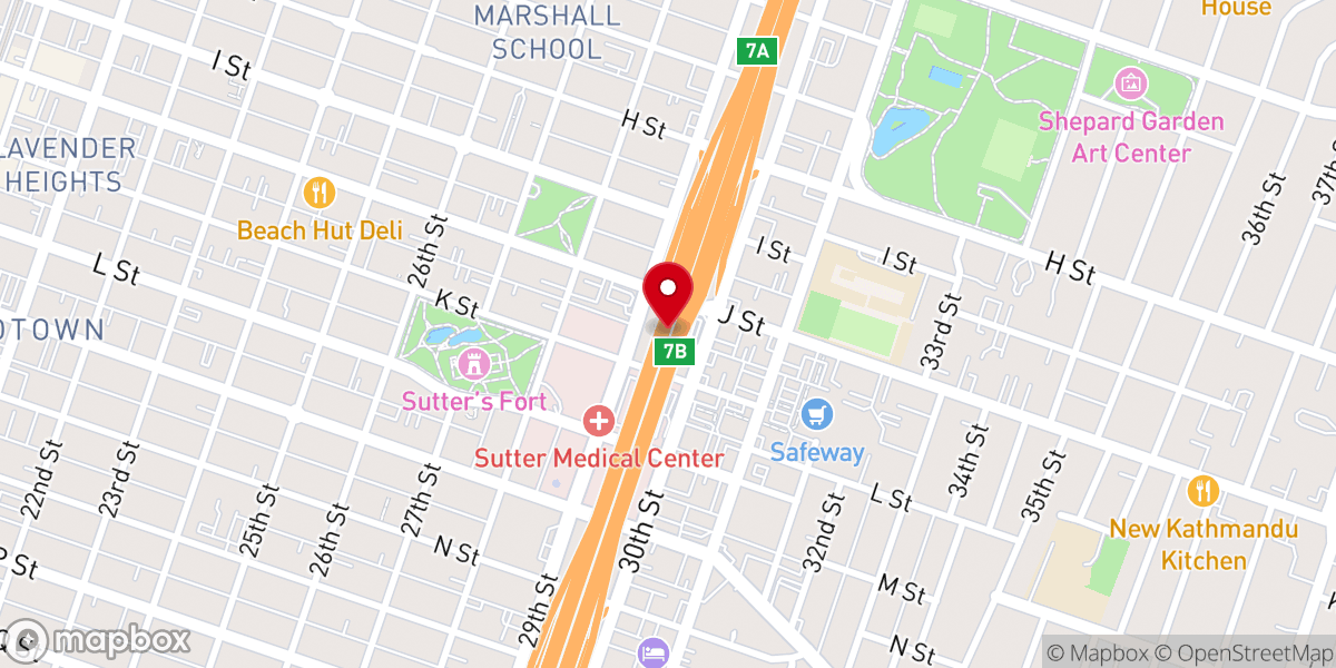 Map showing location of Street Compassion Ministries