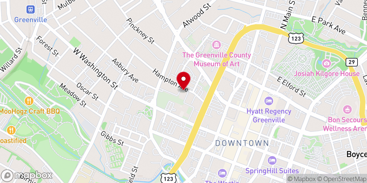 Map showing location of Center for Evangelical Catholicism