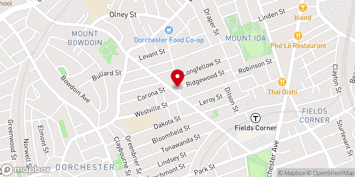 Map showing location of Dorchester Portuguese Seventh-day Adventist Church