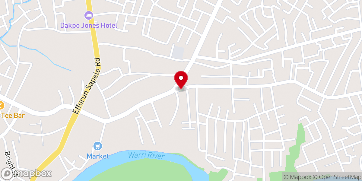 Map showing location of RCCG Great Overcomers Mega Parish