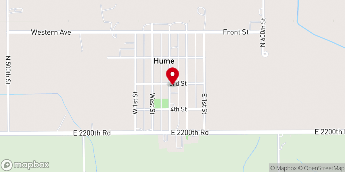 Map showing location of St Michael's Catholic Church